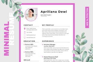 Apriliana Minimal Resume: A Simple Tool for Career Change and Job Search Success