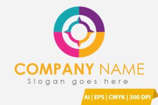 Colorful Compass Logo Design Template: A Versatile Tool for Creative Expression