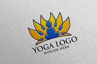 Lotus Flower Logo 39 for Yoga and Spa