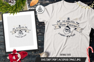 Merry Christmas and New Year T-Shirt Design: A Versatile Holiday Graphic Option
