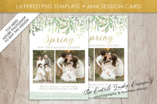 PSD Spring Mini Photo Session Card Template: A Versatile Design for Creative Professionals