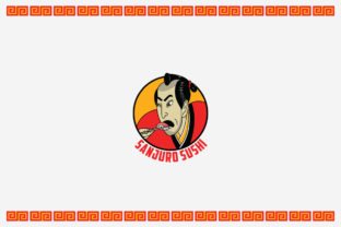 Sanjuro Sushi Logo Template