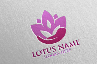 Yoga and Spa Lotus Flower Logo 28: A Versatile Design for Wellness Brands