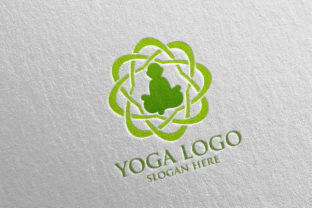 Yoga and Spa Lotus Flower Logo 38